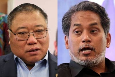 Dari kiri: Tiong King Sing, Khairy Jamaluddin