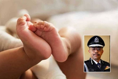 Bayi berkenaan ditemui dalam keadaan tidak berpakaian selain masih bertali pusat serta uri - Gambar hiasan 123RF, gambar kecil: Wan Azlan