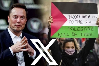 X akan menggantung akaun milik individu yang mempromosikan slogan 'dari sungai ke laut, Palestin akan bebas' di X. - Agensi