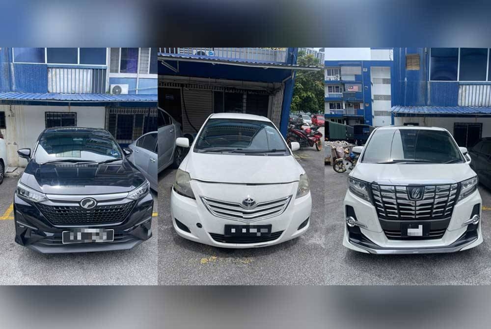 Kenderaan suspek yang dirampas bagi membantu siasatan.