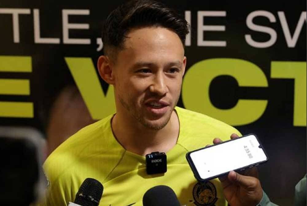 Darren Lok muncul wira skuad Harimau Malaya apabila menjaringkan gol kemenangan pada minit ke-72 untuk membantu pasukan meraih tiga mata berharga di tempat lawan. - Gambar fail/Bernama