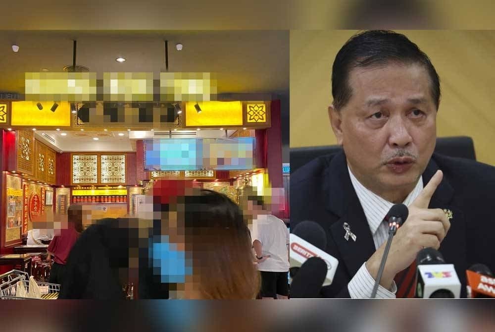 Premis yang didakwa menggunakan gambar Dr Noor Hisham tanpa kebenaran.