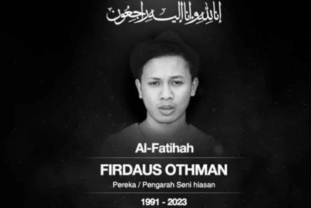 Firdaus Othman yang pernah tular dengan rekaan kreatif pelamin di majlis pernikahan penyanyi tersohor Yuna, dilaporkan meninggal dunia pada usia 32 tahun, awal pagi ini. - Foto Awani