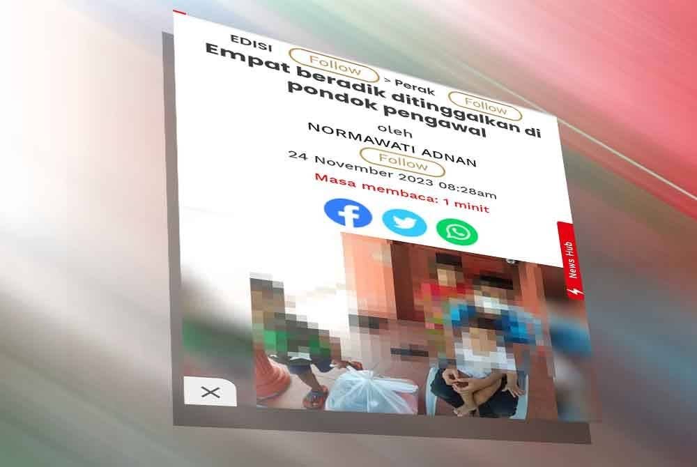 Laporan Sinar Harian pada Jumaat.