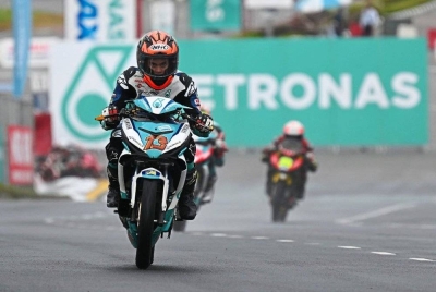 Akid sudah disahkan sebagai juara bagi kelas CP150.