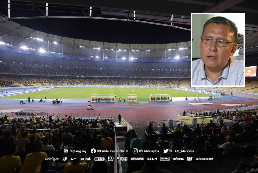 Stadium Nasional, Bukit Jalil kini menjadi 'rumah' untuk skuad Harimau Malaya. Foto: Football Association of Malaysia. (Gambar kecil: Sadek)