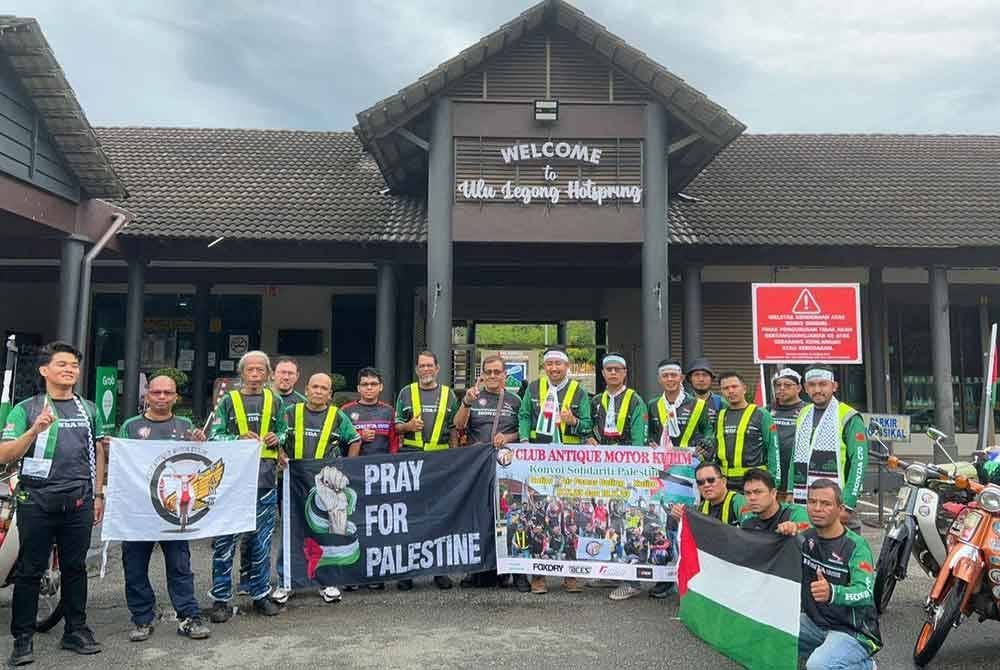 Konvoi singgah di Ulu Legong, Baling.