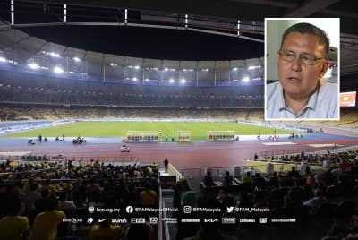 Stadium Nasional, Bukit Jalil kini menjadi 'rumah' untuk skuad Harimau Malaya. Foto: Football Association of Malaysia. (Gambar kecil: Sadek)