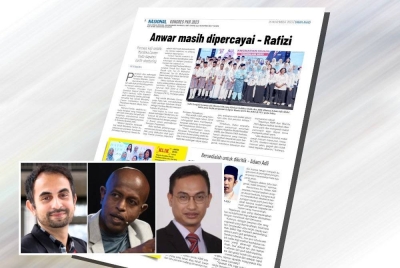 Laporan Sinar Ahad. (Gambar kecil: Firdaus, Sivamurugam, Mohammad Tawfik)