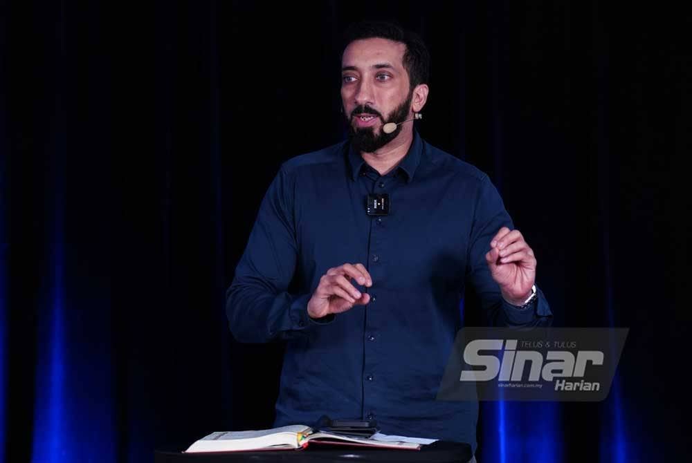 Sesi khas bersama Ustaz Nouman Ali Khan: Ummah#GrandReset yang berlangsung di Kompleks Kumpulan Karangkraf pada Rabu. - FOTO SINAR HARIAN/MOHD HALIM ABDUL WAHID