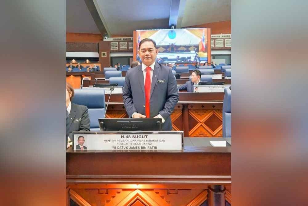 James ketika hadir pada sidang DUN Sabah.