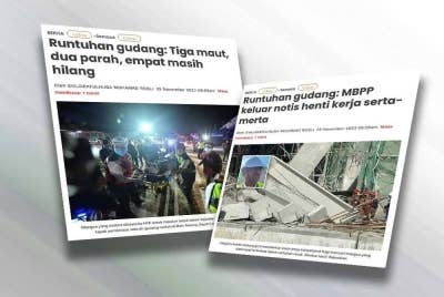 Laporan Sinar Harian.