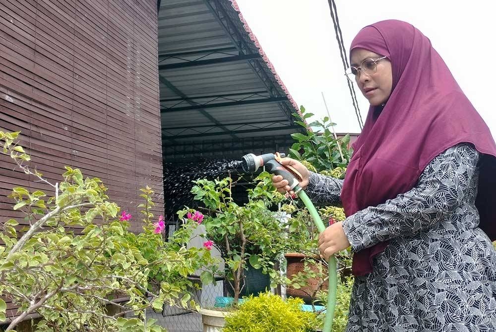 Aktiviti seharian seperti memasak dan mencuci terganggu termasuk bekalan air untuk tanaman dan pokok bunga.