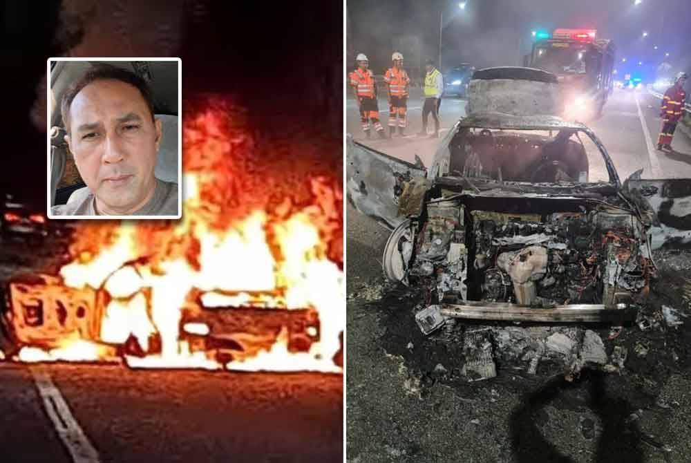 Roy reda kereta total lost. Gambar kecil: Roy Azman