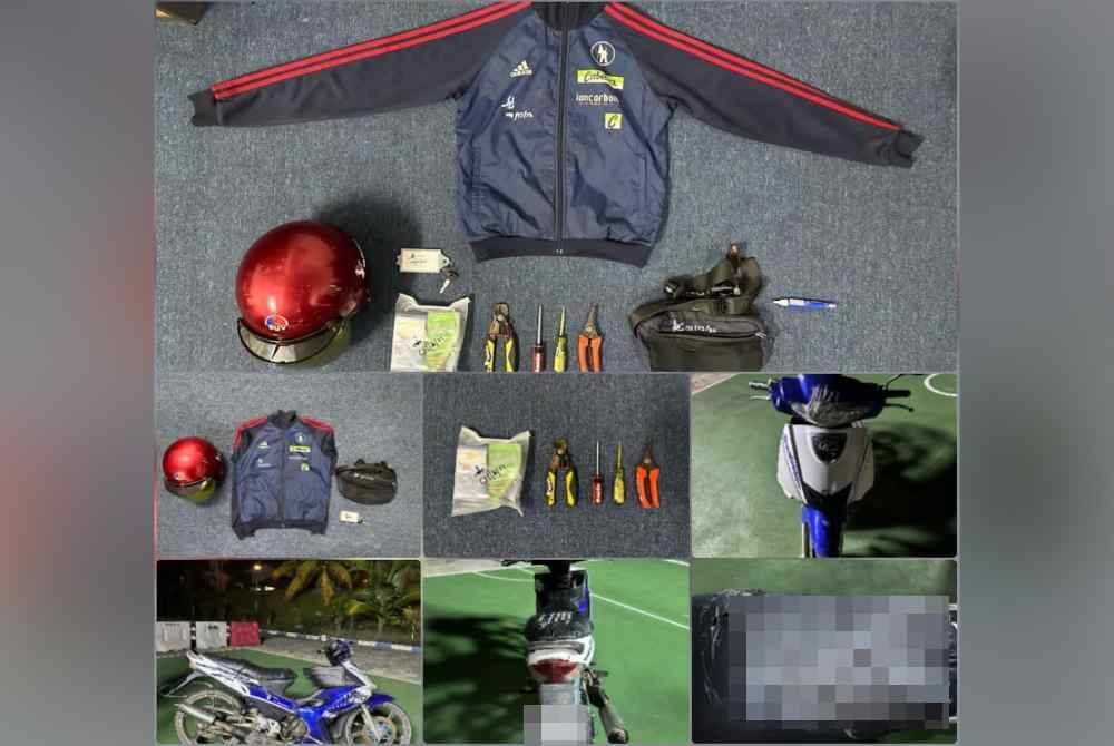 Antara yang dirampas. - Foto PDRM