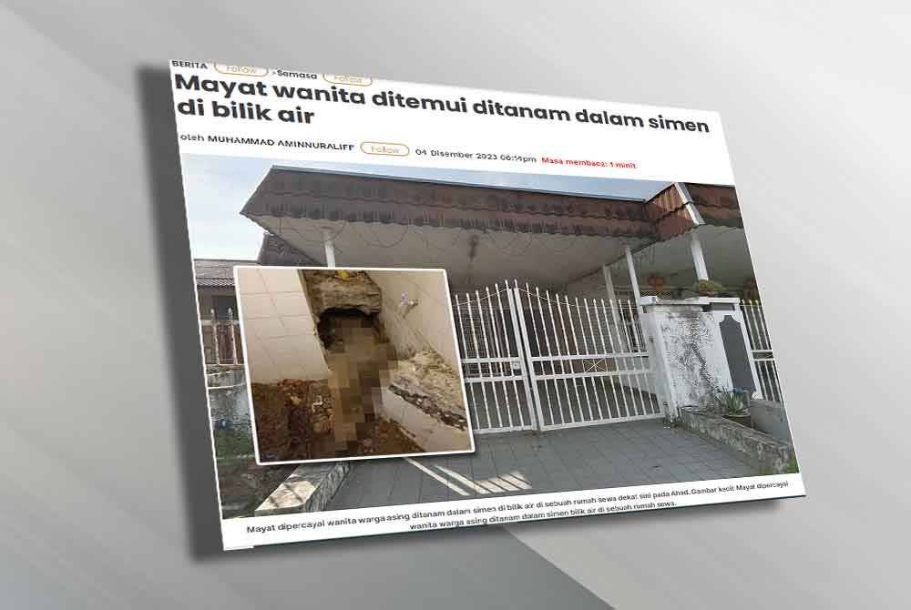 Laporan Sinar Harian pada Isnin.