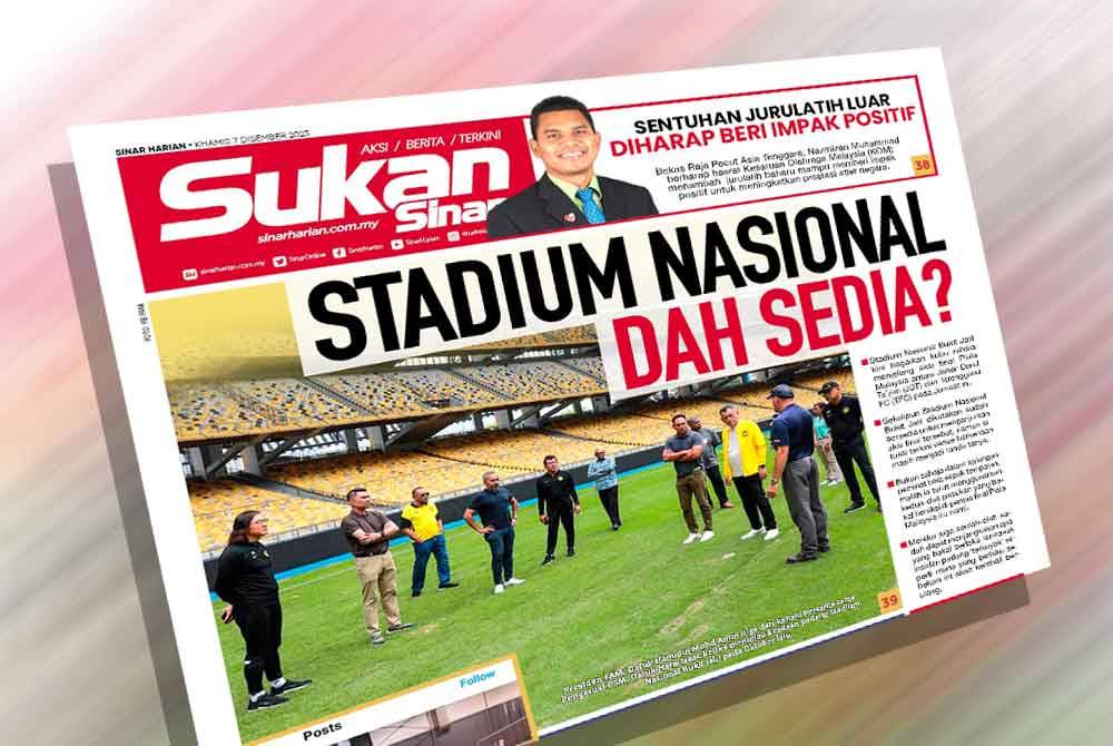 Laporan Sukan Sinar 7 Disember lalu.