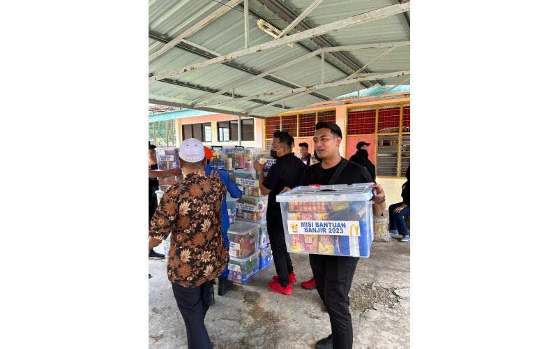 Inisiatif McDonald’s telah meringankan bebanan mangsa banjir.