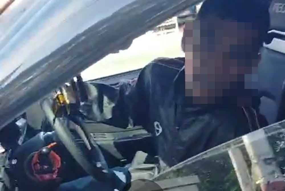 Rakaman video suspek yang tular di media sosial.