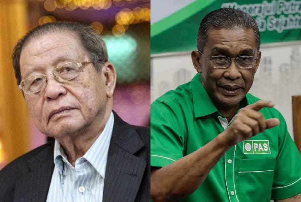 Lim Kit Siang (kiri) dan Takiyuddin Hassan