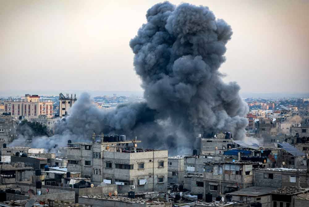 Bahagian paling selatan Gaza yang diisytiharkan 'zon selamat' juga tidak terkecuali menjadi sasaran bedilan rejim Zionis.