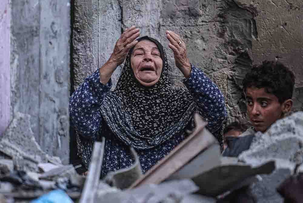 PBB menganggarkan lebih 1.9 juta daripada 2.4 juta penduduk Gaza telah kehilangan tempat tinggal. Foto: AFP