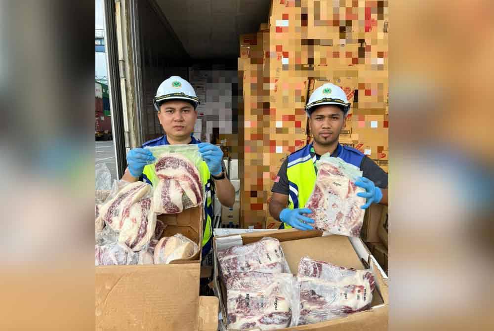 Produk hasilan haiwan dan pertanian dari Korea dirampas kerana tiada permit import sah di Pelabuhan Klang, pada Selasa.