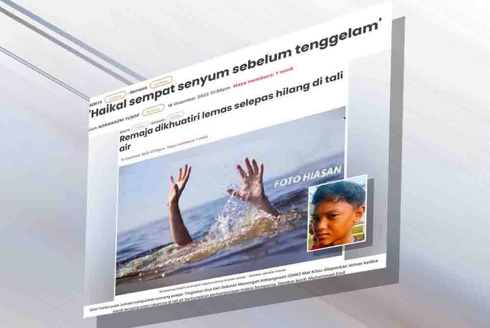 Laporan Sinar Harian pada Sabtu.