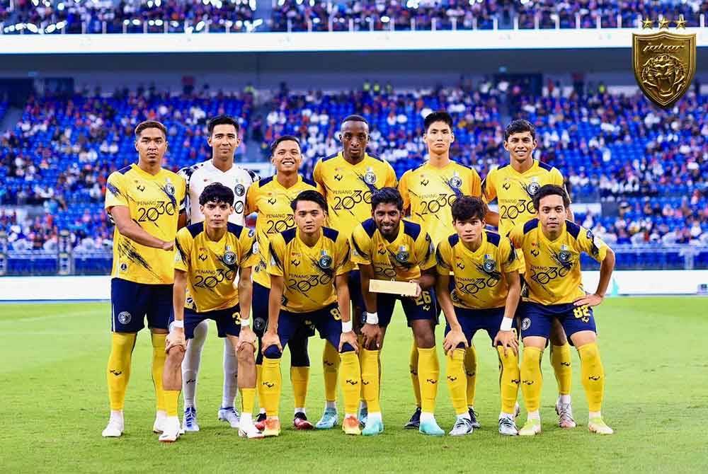 Kesebelasan Penang FC pada Sabtu. - Foto FB Johor Southern Tigers