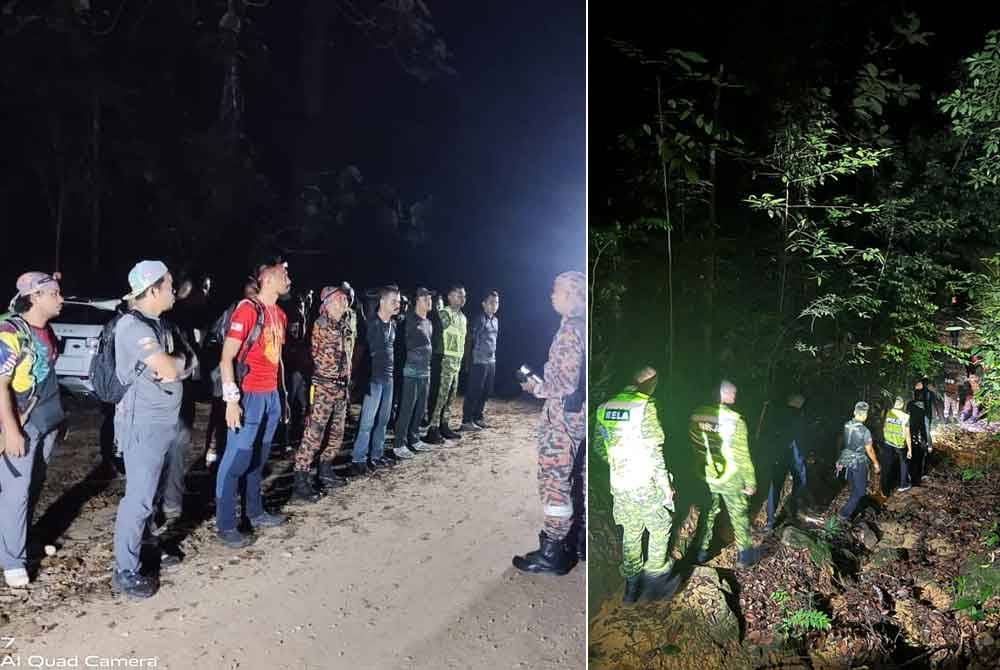 Operasi SAR dua pendaki yang dilaporkan sesat di kawasan Gunung Panti pada malam Sabtu.