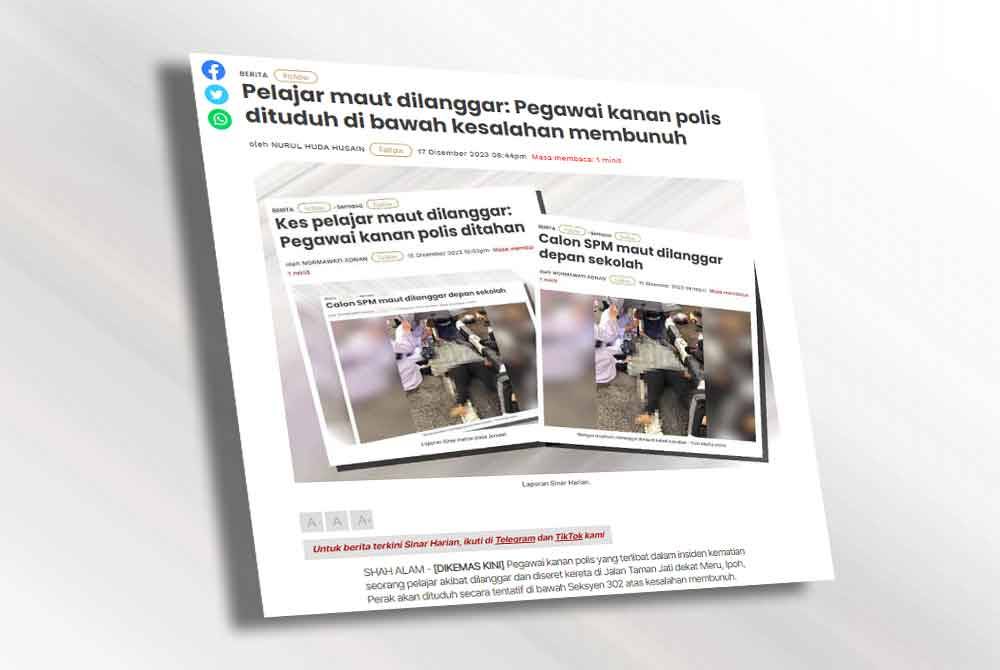 Laporan Sinar Harian.