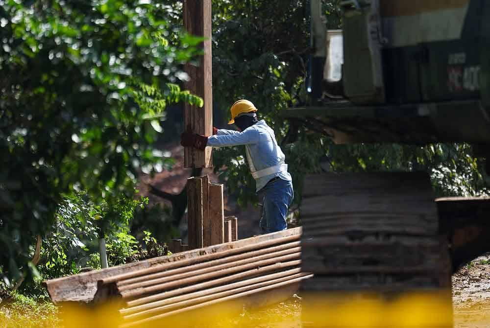 Setakat hari ini sebanyak 121 daripada 375 cerucuk telah selesai ditanam.. - Foto Bernama