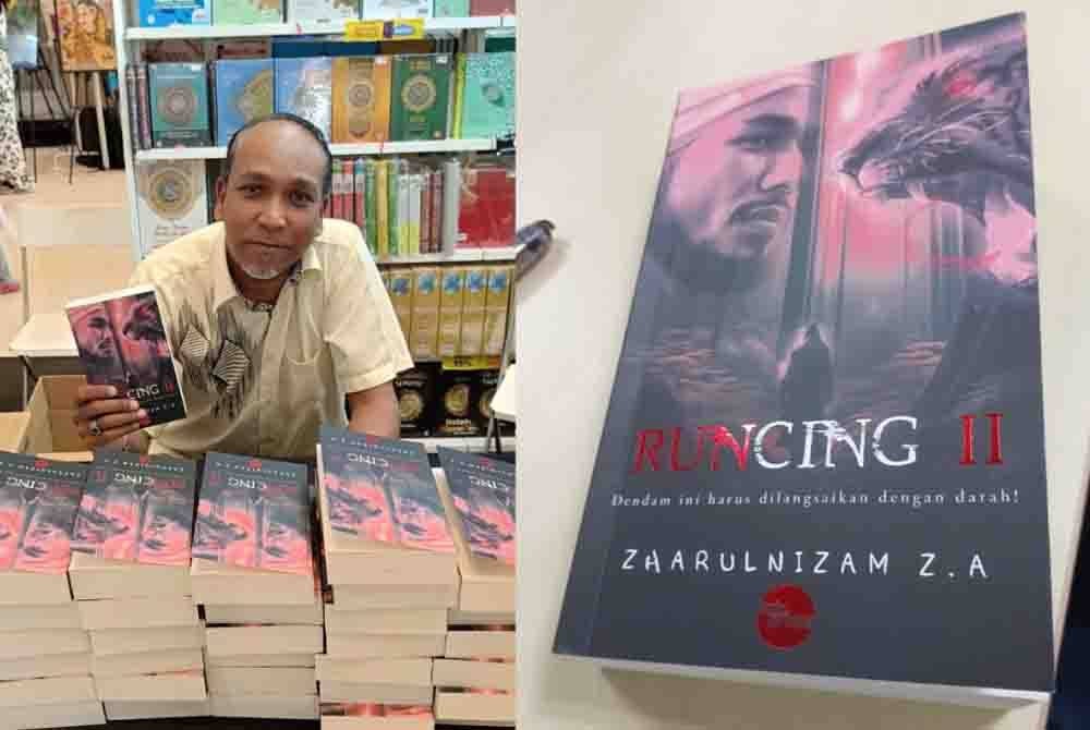 Zharulnizam Z.A bersama novel Runcing II.