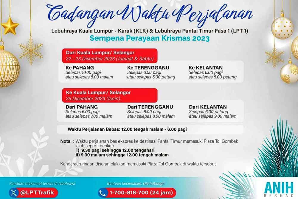 TTA yang dikeluarkan oleh Anih Berhad buat pengguna sempena Krismas .