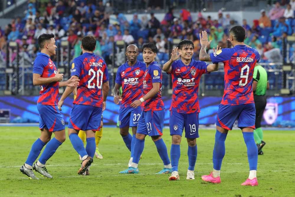 JDT berada di ranking ke-11 dalam kalangan pasukan Asia dengan mengutip 38 mata. - Foto Bernama