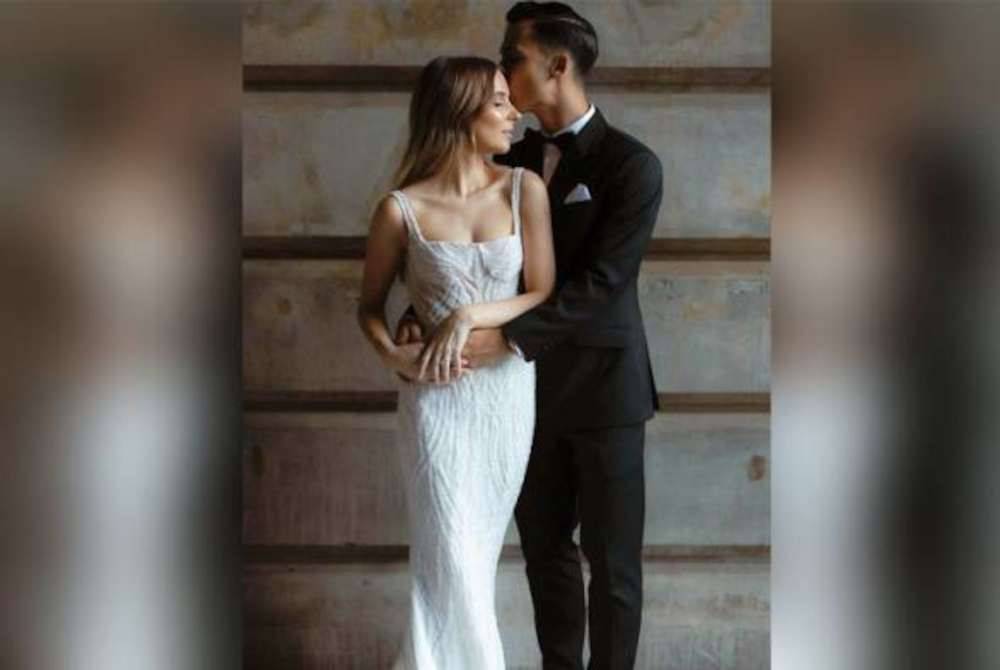 Matt Davies mendirikan rumah tangga bersama Jenna Vivian pada Ahad. - Foto Instagram @jennadaviesss