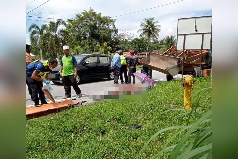 Mangsa mengalami kecederaan parah di bahagian dada, meninggal dunia di tempat kejadian.
