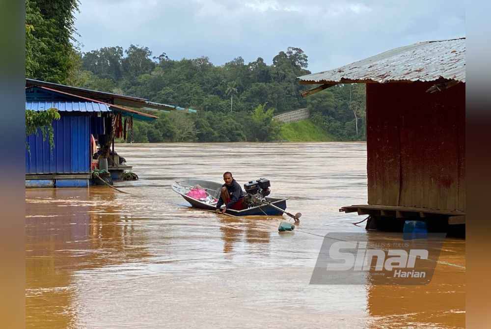 Seorang penternak hampir berputih mata apabila lebih 10,000 ikan yang dipelihara nyaris dihanyutkan air deras apabila Sungai Kelantan di Kampung Batu Lada, Kuala Krai dilanda banjir.