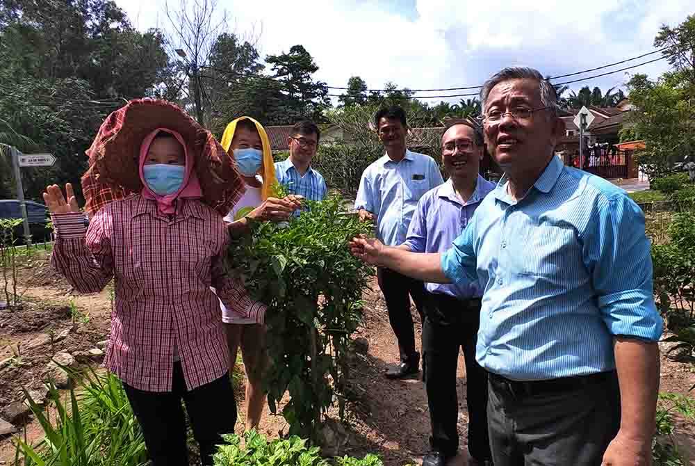 Leah Yang dan suami seronok dapat isi masa lapang dengan berkebun.