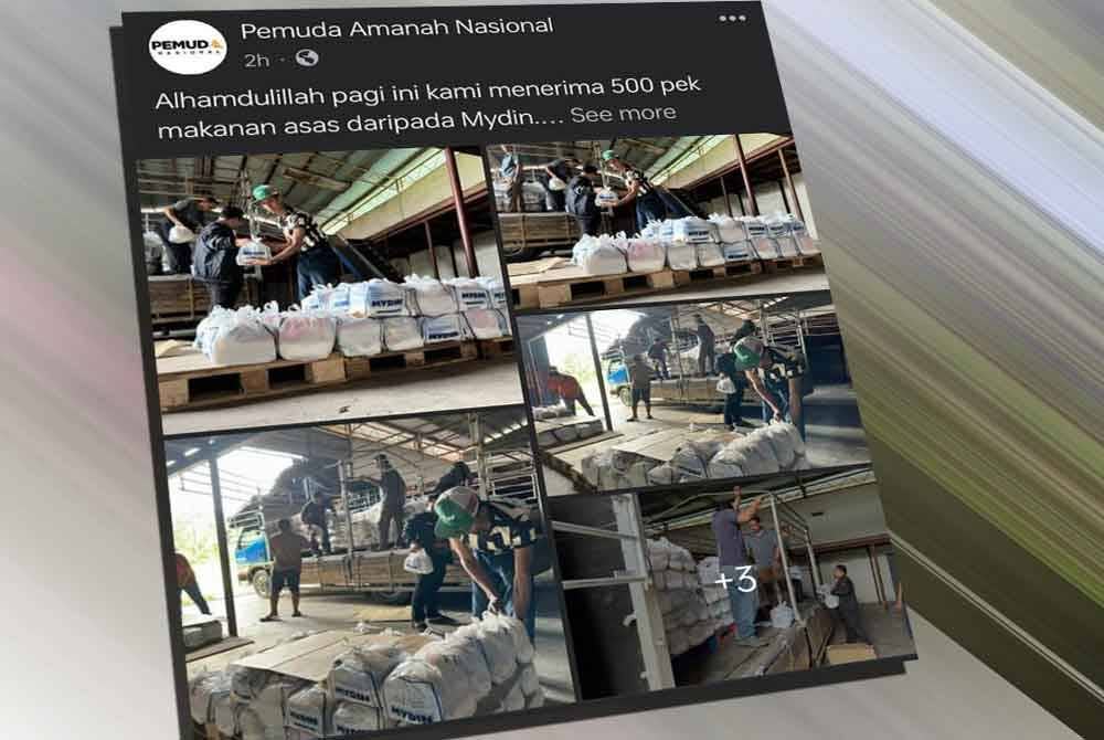 Tangkap layar hantaran Pemuda Parti Amanah Negara (Amanah) menerusi Facebook pada Sabtu.