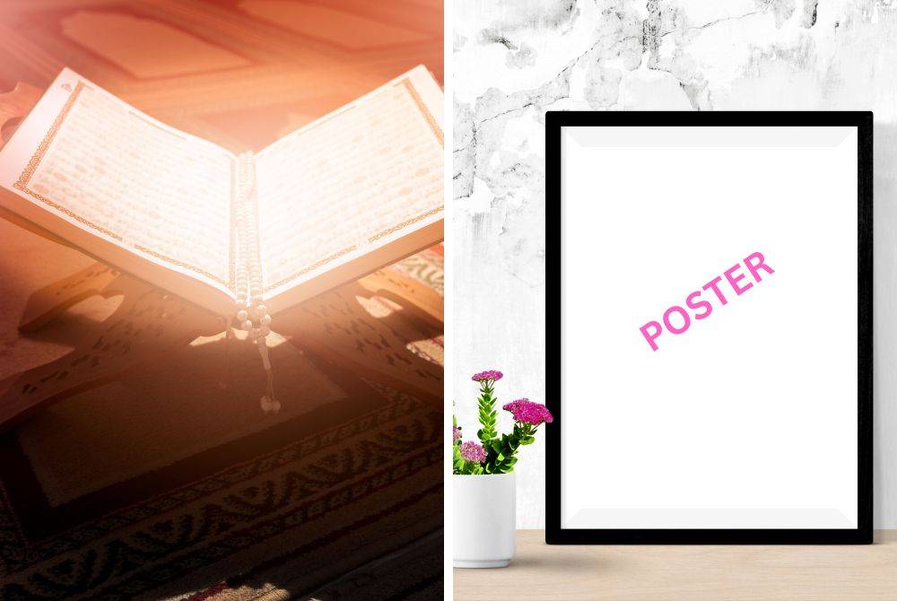 KETAHUILAH bahawa menulis ayat al-Quran pada poster iklan bersama gambar tidak sepatutnya merupakan satu penghinaan terhadap ayat-ayat kitab suci umat Islam itu sendiri.