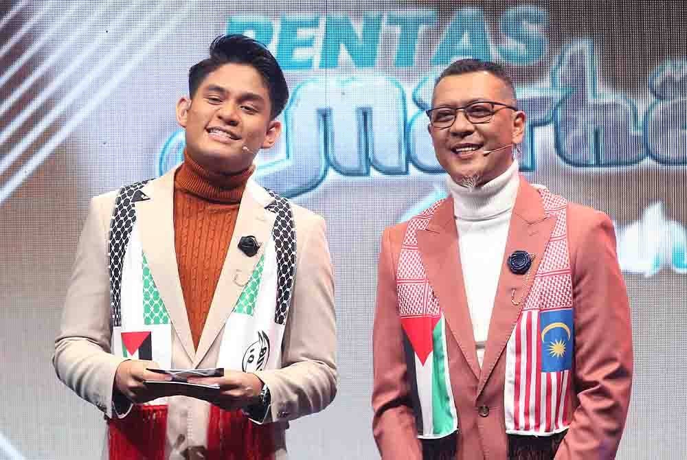 Duo hos Pentas Marhaban, Tilmiz Fahmi dan Shamsul Ghau-Ghau pada minggu separuh akhir Pentas Marhaban.