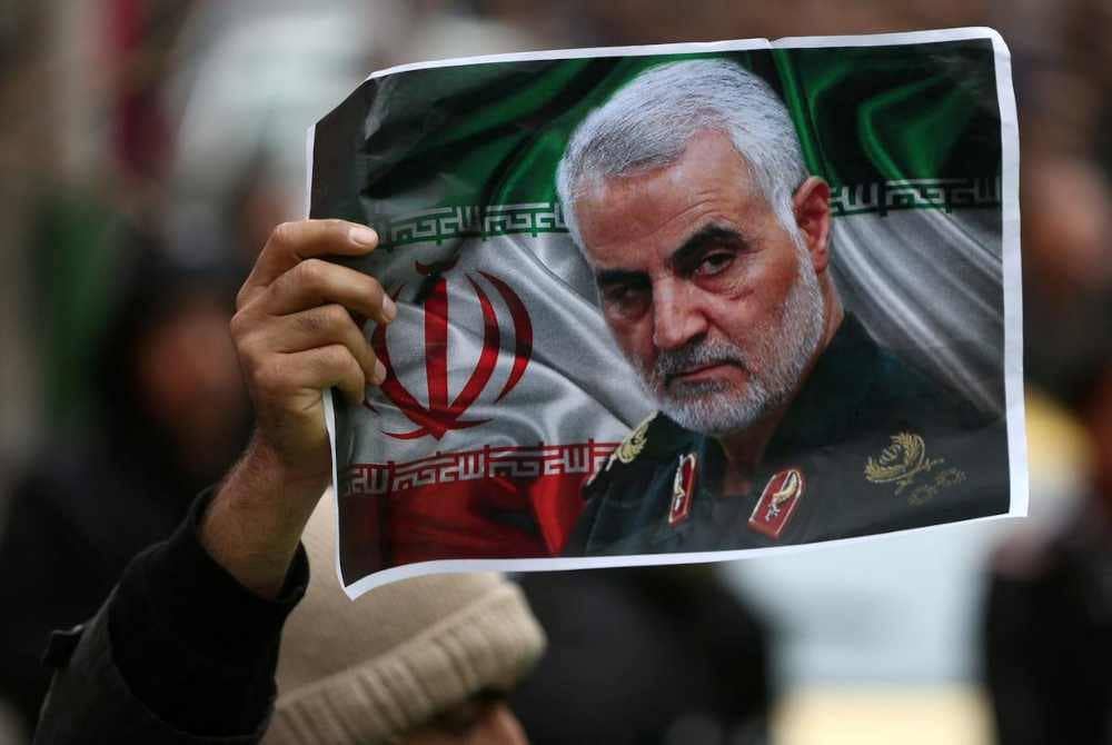 Qasem Soleimani terkorban dalam serangan dron dilancarkan AS di Baghdad pada Januari 2020.