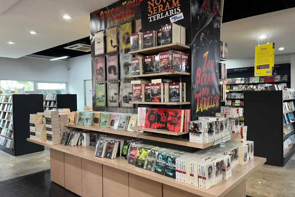 Jualan buku seram serendah RM5 adalah antara tawaran menarik yang diberikan kepada pengunjung Festival Seram Buku Prima 2024.