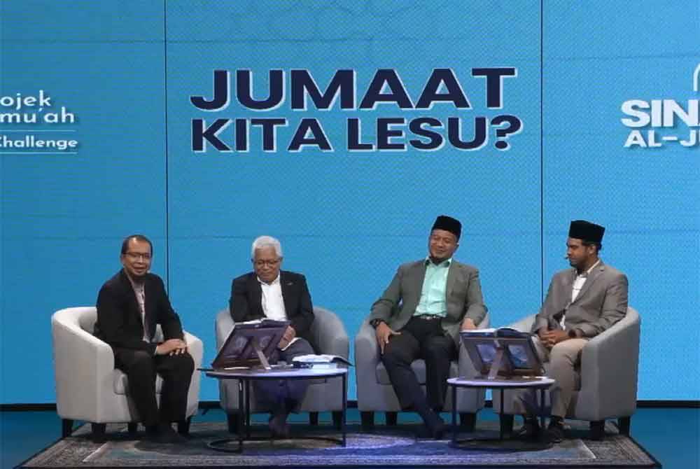 Program bual bicara membawa Sinar Al-Jumu’ah bertajuk ‘Jumaat kita lesu?’ yang disiarkan secara langsung menerusi platform digital Quran Hour pada Jumaat.