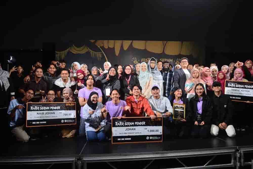 Peserta Pertandingan Teater Seram sempena Festival Seram Buku Prima 2024 di Kompleks Kumpulan Karangkraf pada Jumaat.