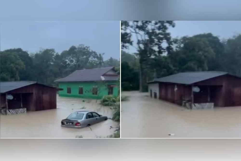 Banjir di Felda Chini Timur 3 di sini yang berlaku semalam, disifatkan mangsa sebagai paling buruk pernah berlaku di kawasan berkenaan. Foto ihsan media sosial