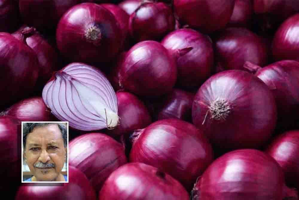 CAP menggesa FAMA dan KPDN untuk menyiasat segera kenaikan harga bawang di pasaran. Gambar kecil: Mohideen