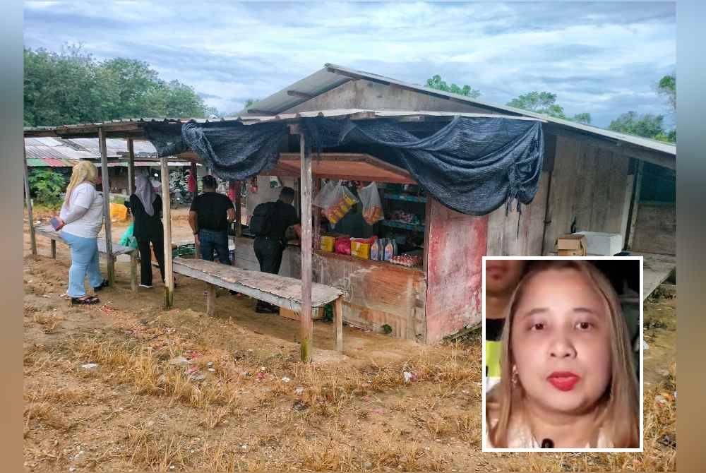 
Kedai runcit dalam 'perkampungan Bangladesh' yang diserbu KPDN pada Selasa. Gambar kecil: Norena