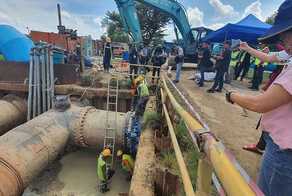 PBAPP yakin dapat menyiapkan kerja penggantian dua injap kawalan yang bocor pada jam 6.01 pagi Khamis.